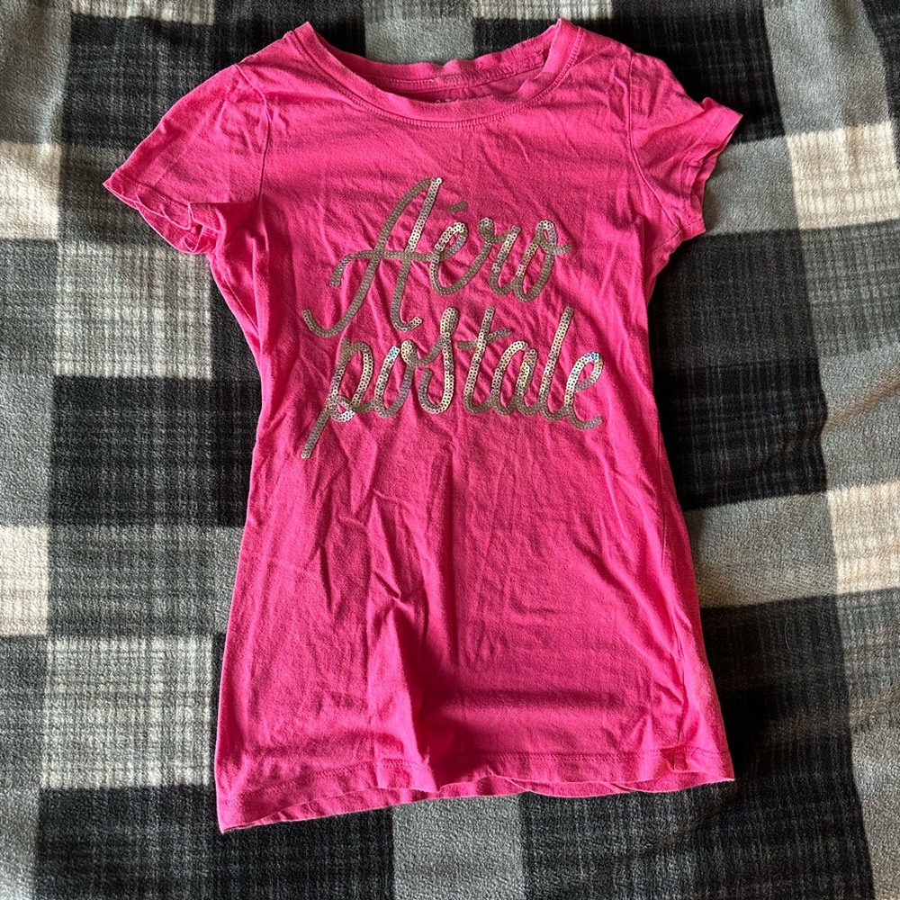 Aeropostale Pink Graphic Tee